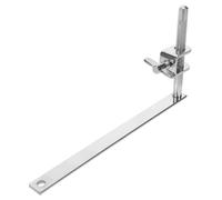 Kisangel Campana de bombo pesada vaca bajo llave abrazaderas de montaje para tambor abrazadera de soporte de montaje de cencerro clip fijo cencerro Metal Silver