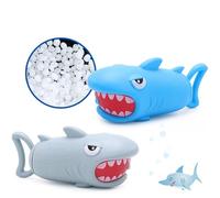 Kisangel Cañón De Agua De Tiburón De Juguete Pistola De Agua De Juguete De Playa para Interior o Exterior