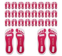 Kisangel Cartón 25 Pares de Almohadillas Desechables Autobronceadoras Adhesivas Antideslizantes para Pies Ideales para Proceso de Bronceado en Aerosol