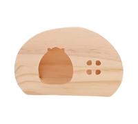 Kisangel Casa de Madera para Hámsters y Pequeños Mascotas con Escalera Refugio y Seguro para Chinchillas y Cobayas Privado para Descanso y Juego