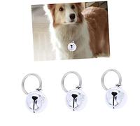 Kisangel Cascabeles para Mascotas de Cobre Campanas Pequeñas Colgantes de 16 Mm Accesorios para Collares y Gatos Diseño Duradero Campanas Que Suenan Decoración para Mascotas