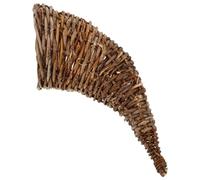 Kisangel Cesta De Cornucopia De 12 Pulgadas Cesta De Cuerno De La Abundancia Cesta De Almacenamiento De Ratán De Navidad Plato De Servir De Mimbre De Otoño Centro De Mesa De Acción