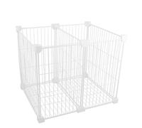 Kisangel Cesta Organizadora de Metal para Congelador 2 Compartimentos y Divisor Contenedor de Almacenamiento para Refrigerador Fondo Resistente para Verduras 36X30X30 CM Adecuado para