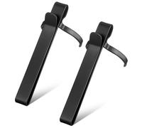 Kisangel Clip Metálico para Linterna LED Ajustable, 2 Piezas, Soporte de Cinturón y Bolsillo para Linterna Tipo Bolígrafo, Accesorio Resistente para Uso en Exteriores y Trabajos