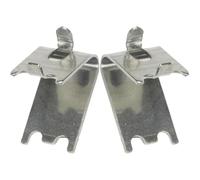 Kisangel Clips para Estantes de Refrigerador 2 Piezas Ganchos Metálicos de Acero Inoxidable 304 de 15 MM de Grosor Soporte Resistente para Congelador y Vitrina Uso Doméstico y