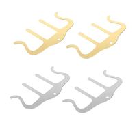 Kisangel Clips para Partituras Musicales 4 Piezas, Sujetapáginas Aplicables Resistentes, Accesorio para Libros de Música y Notas, Color Aleatorio, Adecuado para Músicos y Estudio