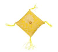 Kisangel Cojín Para Cuenco Tibetano De Bordado Tradicional Base Antideslizante Para Cuenco De Canto Almohadilla Decorativa y Práctica Para Suministros Del Templo Para Meditar y Proteger El