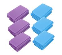 Kisangel Cojín Plegable para Exteriores Asiento de Xpe para Senderismo Camping y Estadio Barrera contra Humedad Azul y Púrpura