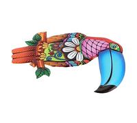 Kisangel Colgantes De Decoración De Pared Tucanes Simulados Decoración Mural Para Jardín Exterior Arte Mural De Pájaros De Aves Para Exteriores