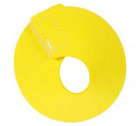 Kisangel Collar para Pájaros Antipicadura de Microfibra Protector Forma de Cono para Prevención de Mordeduras y Recuperación Postoperatoria S Amarillo Duradero y Cómodo