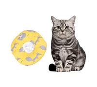 Kisangel Collar Protectivo para Gatos Diseño Creativo De Collar Elizabethano para Prevención De Arañazos y Lamer Talla Pequeña