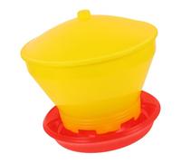Kisangel Comedero Automático para Pollos De Alimentador para Aves De Corral Accesorio De Alimentación para Gallinas y Pollitos Diseño Simple y Resistente Al Sol