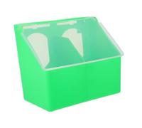 Kisangel Comedero Colgante Doble para con Tapa Protectora Alimentador y Bebedero Fácil de Limpiar Recipiente Multiusos para Aves y Codornices Diseño Cómodo y Seguro