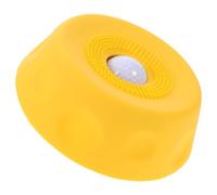 Kisangel Comedero de Alimentación Lenta para Perros Pequeño de Silicona Amarilla Base Antideslizante, Dispensador Interactivo y Juguete de Enriquecimiento para Cachorros en Casa