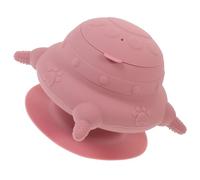 Kisangel Comedero para Cachorros de Silicona con 4 Tetinas para Alimentación Múltiple, Color Rosa, Biberón Reutilizable para Leche y Agua, Utensilio para Suministros de Enfermería Canina