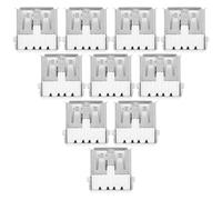 Kisangel Conector USB Hembra 2.0 Tipo Pata Doblada y Cubierta Trasera, Puerto USB Resistente para Reparación y Reemplazo, Paquete de 100 Unidades, Adecuado para Equipos de Grabación