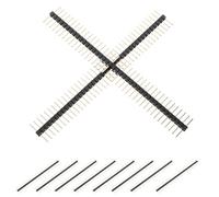 Kisangel Conectores Eléctricos de 2.54 Mm Separación Única, Pasador Recto de Ruptura Dorado, 20 Piezas para Dispositivos Electrónicos y Proyectos Múltiples