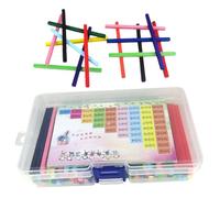 Kisangel Conjunto de Varillas Matemáticas Educativas para Contadores de Colores para Preescolar y Jardín de Infancia Material Didáctico para Aprendizaje Visual y Coordinación Manual