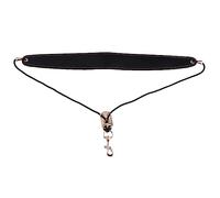 Kisangel Correa de Cuello Saxofón Arnés PU con Gancho Metálico Accesorio Cómodo y Duradero Soprano y Tenor