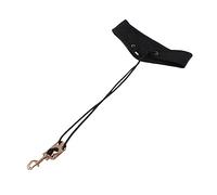 Kisangel Correa de saxofón cordón de saxo saxófono arnés de cuello correas para el cuello del saxofón correa para saxo cinturón de saxofón accesorio de saxofón cuero Black