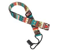 Kisangel Correa De Ukelele Ajustable Sin Púas, Diseño Doble Gancho, Color Geométrico Multicolor, Duradera y Cómoda Para Accesorios De Instrumentos Musicales