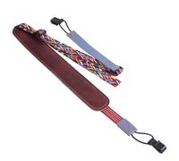 Kisangel Correa para Ukelele Ajustable Doble Gancho en J sin Taladro, Correa de Hombro Acolchada de Cuero Pu para Músicos, Diseño Elegante y Cómodo Color Aleatorio