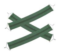Kisangel Correas de Repuesto para Sillas de Eslinga de Exterior, Kit de 3 Correas Elásticas Verdes para Reparación de Tumbonas y Sillones, Accesorio Resistente para Refuerzo y Fijación