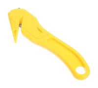 Kisangel Cortador de Cajas Portátil de Bolsillo Amarillo, Herramienta de Corte Multifunción para Abrir Cajas y Sobres, Abridor de Embalaje Seguro y Compacto para Oficina y Viajes