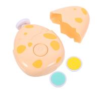 Kisangel Cortauñas Eléctrico Para Bebés Pulidor Eléctrico, Kit Seguro 3 Cabezales De Molido, Diseño De Huevo Amarillo, Cuidado Delicado Para Manos y Pies De Niños Pequeños