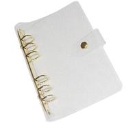 Kisangel Cubierta de carpeta A5 de PVC con 6 anillas y aglutinante metálico, carpeta planificadora recargable para uso doméstico y escritura creativa