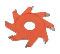 Kisangel Cuchilla ranuradora para paneles compuestos de aluminio, cortadora de ranurado de paneles en ángulo recto, cortadora de ranurado de tableros de 8 dientes y 90 grados para plegado, doblado y