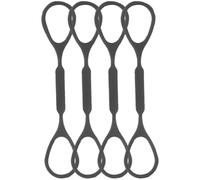 Kisangel Cuerda de Silicona Ligera y Fácil de Transportar para Trompeta Profesional, 4 Piezas Negras Ideales para Competencia y Reemplazo de Topes Deslizantes