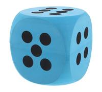 Kisangel Dados De Gran Número Datos Dices Blancos Jumbo Dados De Espuma De 6 Pulgadas Dices Jumbo De Esquina Redondeada Juego De Mesa Big Dice Divertido Juguete Educativo Grande Blue Eva