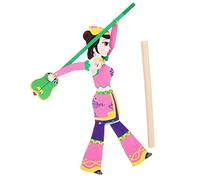 Kisangel de Chino Hecho Mano para Prop de Danza para Educación Temprana para Color de Pantalón Aleatorio Color Aleatorio