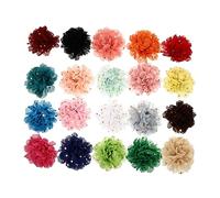 Kisangel de Flores para Mascotas 20 Piezas de Adornos para Perros Decoración de Gasas Coloridas Accesorios para de Cachorros Diseño Elegante y Duradero