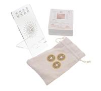 Kisangel de I Ching para Principiantes de Adivinación Chinas Tarjetas I Ching con Soporte Incluido Herramienta Completa para Hexagramas