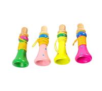 Kisangel de Juguete Creativa para Niños Instrumento Musical de Madera Juguete Educativo de Transportar para Fiestas Infantiles 4 Piezas