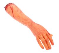 Kisangel Decoración de Brazo Roto Falso para Halloween, Brazo Gigante Realista de Vinilo, Accesorio Terrorífico para Fiestas y Decoraciones de Escenas de Crimen, Suministros de Broma