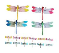 Kisangel Decoración De Modelado De Libélulas Extraíbles 16 Piezas Modelos De Libélulas Para Decoración Del Hogar