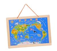 Kisangel del para Niños 2 1 Juguete Educativo de Madera Desarrollo de Habilidades Cognitivas Geografía Infantil para Aprendizaje Divertido