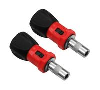 Kisangel Destornillador de Trinquete Reversible 635 MM Mango Antideslizante y Punta Hexagonal Juego 2 Piezas para Uso Manual y Eléctrico Herramienta Multifuncional para Sujeción Precisa