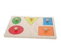 Kisangel Educativo de Madera para Juguetes de Aprendizaje de Formas Geométricas Ayuda Didáctica para Clasificar y Apilar Desarrollo Cognitivo y Habilidades Motrices Montessori para