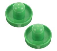 Kisangel Empujadores para Mesa de Hockey de Aire 2 Unidades con Manivela Verde, Paletas de Repuesto de Plástico Resistentes para Juegos Recreativos y Ocio, Accesorios para Sala de