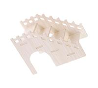 Kisangel Escalera De Madera para Hámster Juguete Multifuncional para Animales Pequeños Decoración De Jaula como Refugio y Plataforma De Actividades para Hámsteres y Cobayas