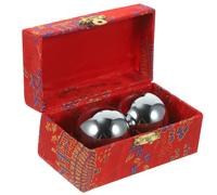Kisangel Esferas Chinas de Metal para Ejercicio Manos y Masaje, Balones de Entrenamiento Redondos para Aliviar Estrés y Fortalecer Agarre en Terapia Manual