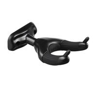 Kisangel Estante de gancho de guitarra soltero colgante ganchos de guitarra soporte de guitarra de pared colgador de guitarra de montaje en la pared PC y silicona Black