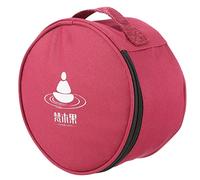 Kisangel Estuche De Transporte Para Cuenco Tibetano De Cristal 22x12 Cm, Bolsa Resistente Cremallera, Almacenamiento Hermético Para Cuencos Cantores, Protección Portátil Para Meditación y Obsequio