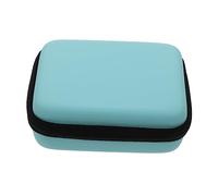 Kisangel Estuche Portátil y Ligero para Guardar Púas de Guitarra Cremallera, Material Eva y Algodón, Color Azul, Adecuado para Viajes y Almacenamiento Compacto
