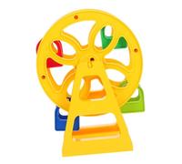 Kisangel Ferris Wheel Toy For Train Sets Mini Dollhouse Accessory Easy Attachment For Table Landscaping Enhances Spatial Thinking and Motor Skills Safe Plastic Design