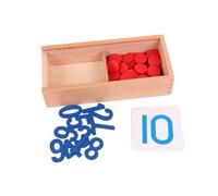 Kisangel Fichas Numéricas Educativas para Matemáticas Montessori Material Seguro y Duradero para Niño Niña Pequeños Aprendizaje De Colores y Conceptos De Cantidad para Preescolar y Activida